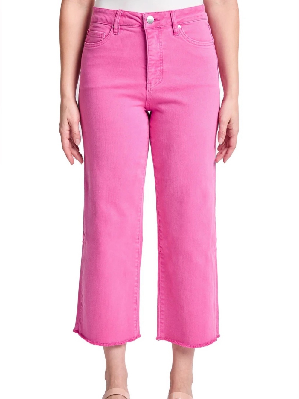 RFM Boutique High Rise Tummy Control Straight Jeans - coral!